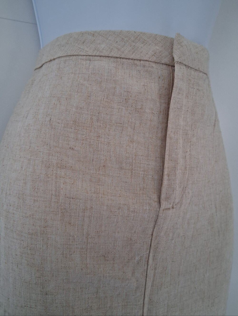 Divided/ Neutral Beige Linen Or Linen Blend Maxi Skirt/ Estimated fit: US S/M - Picture 4 of 8